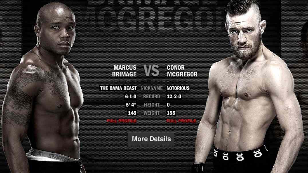 ⁣UFC Debut Conor McGregor vs Marcus Brimage