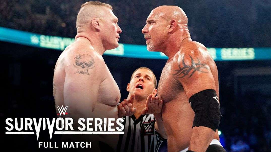 ⁣Goldberg vs. Brock Lesnar Survivor Series 2016