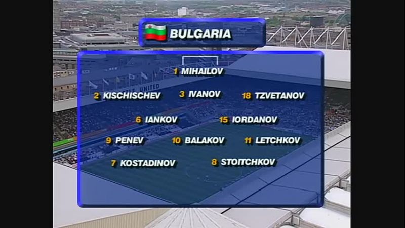 ⁣България срещу Румъния Европейско първенство по футбол 13.06.1996